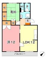 岡山県倉敷市連島中央5(マンション)の賃貸物件の間取り