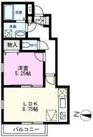 コンシアンス北越谷の間取り