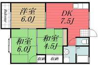 千葉県市原市加茂1(アパート)の賃貸物件の間取り