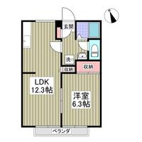 埼玉県鴻巣市吹上富士見1(アパート)の賃貸物件の間取り