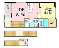 福岡県北九州市小倉南区守恒3(アパート)の賃貸物件の間取り