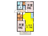 サンハイム ホウゲツの間取り