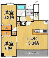 物件の間取り画像