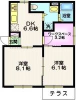 メゾンエクセリアA棟の間取り