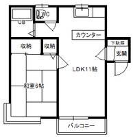 ホワイトヴィレッヂ高野の間取り
