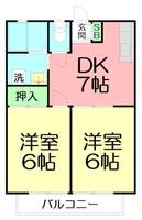 神奈川県南足柄市塚原(アパート)の賃貸物件の間取り