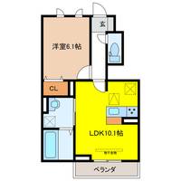 岐阜県岐阜市宇佐南4(アパート)の賃貸物件の間取り