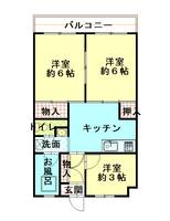 木之庄ハイツの間取り