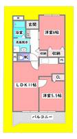 広島県東広島市三永2(マンション)の賃貸物件の間取り