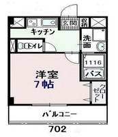 東京都江東区東砂2(マンション)の賃貸物件の間取り