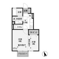 茨城県古河市東牛谷(アパート)の賃貸物件の間取り