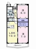 群馬県前橋市天川大島町(マンション)の賃貸物件の間取り