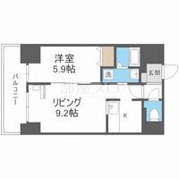 北海道札幌市中央区北七条西19(マンション)の賃貸物件の間取り