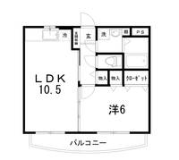 高知県高知市高須新町2(マンション)の賃貸物件の間取り