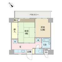 ヴィラ中浦和A棟の間取り