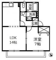 岡山県倉敷市連島3(アパート)の賃貸物件の間取り