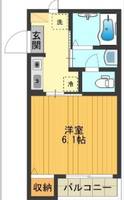 東京都八王子市子安町4(マンション)の賃貸物件の間取り