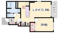兵庫県明石市大久保町西脇(アパート)の賃貸物件の間取り