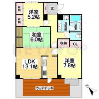 愛知県名古屋市南区平子2(マンション)の賃貸物件の間取り