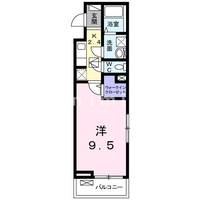 熊本県熊本市中央区九品寺5(アパート)の賃貸物件の間取り