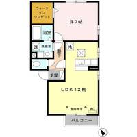 ポンテ リブロ Bの間取り
