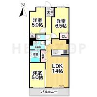 愛知県名古屋市熱田区六野1(マンション)の賃貸物件の間取り