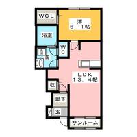 三重県伊勢市小俣町湯田(アパート)の賃貸物件の間取り