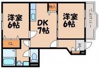 広島県安芸郡熊野町新宮1(アパート)の賃貸物件の間取り