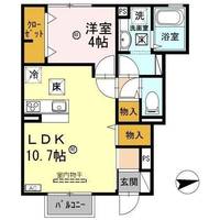 クレア ド ルーン A棟の間取り