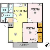 ラルカンシェル B棟の間取り