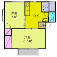 ヒルズ草原Bの間取り