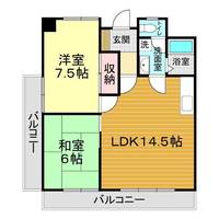 山口第一ハイツの間取り