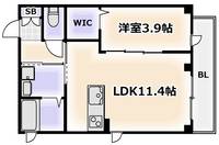 Costa北河堀(コスタ北河堀)の間取り