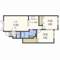 北海道札幌市東区北三十二条東17(アパート)の賃貸物件の間取り