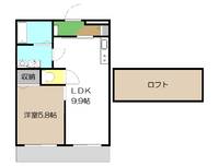 高知県高知市比島町2(アパート)の賃貸物件の間取り