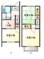 茨城県小美玉市羽鳥(一戸建)の賃貸物件の間取り