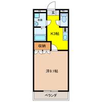 岐阜県大垣市鶴見町(アパート)の賃貸物件の間取り
