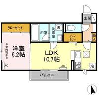 茨城県結城市大字結城(アパート)の賃貸物件の間取り