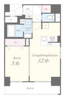 大阪府大阪市中央区玉造2(マンション)の賃貸物件の間取り