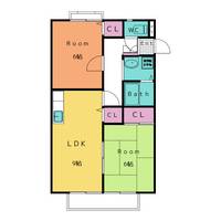 ビーライン岡田の間取り