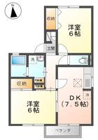 おやまワタナベハイツの間取り