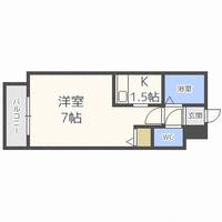 北海道札幌市中央区南六条東3(マンション)の賃貸物件の間取り