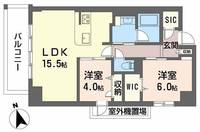 大阪府大阪市西区南堀江4(マンション)の賃貸物件の間取り