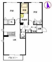 メゾン花咲の間取り