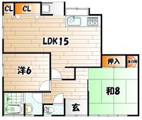 福岡県北九州市小倉北区霧ケ丘3(一戸建)の賃貸物件の間取り