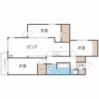 北海道札幌市中央区南十一条西12(マンション)の賃貸物件の間取り