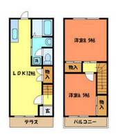 東京都八王子市寺田町(一戸建)の賃貸物件の間取り