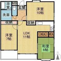 愛知県名古屋市名東区丁田町(マンション)の賃貸物件の間取り