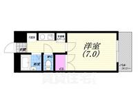 兵庫県西宮市中前田町(マンション)の賃貸物件の間取り