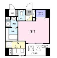 東京都台東区根岸5(マンション)の賃貸物件の間取り